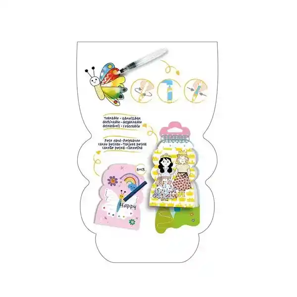 Libro De Pintura Mágica Cuento De Hadas Borrable Para Niños