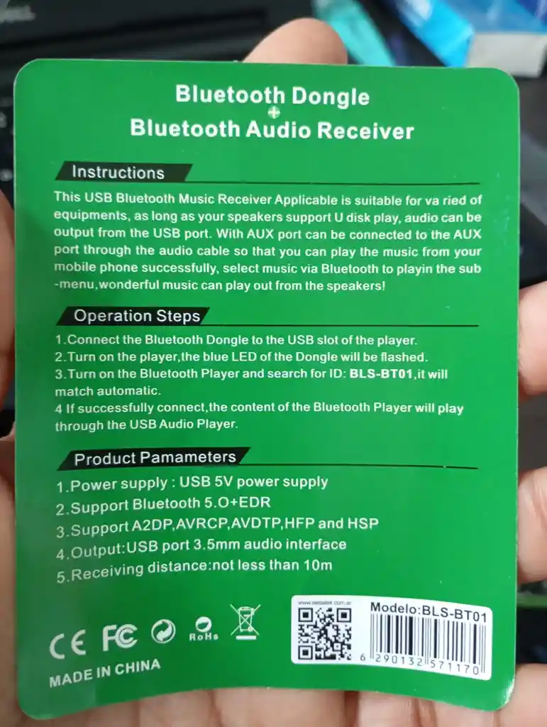 Receptor De Audio Bluetooth