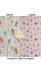 Tapete Para Bebé Plegable Doble Faz Grande De 2m X 180m