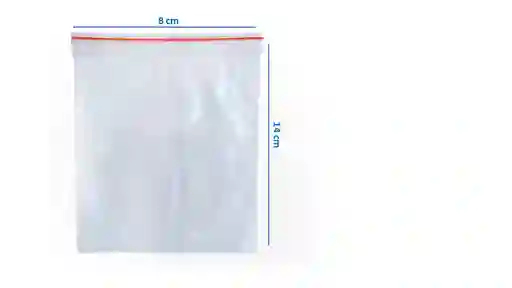 Bolsa Ziploc 14x8" Cm X100 Unds Transparente