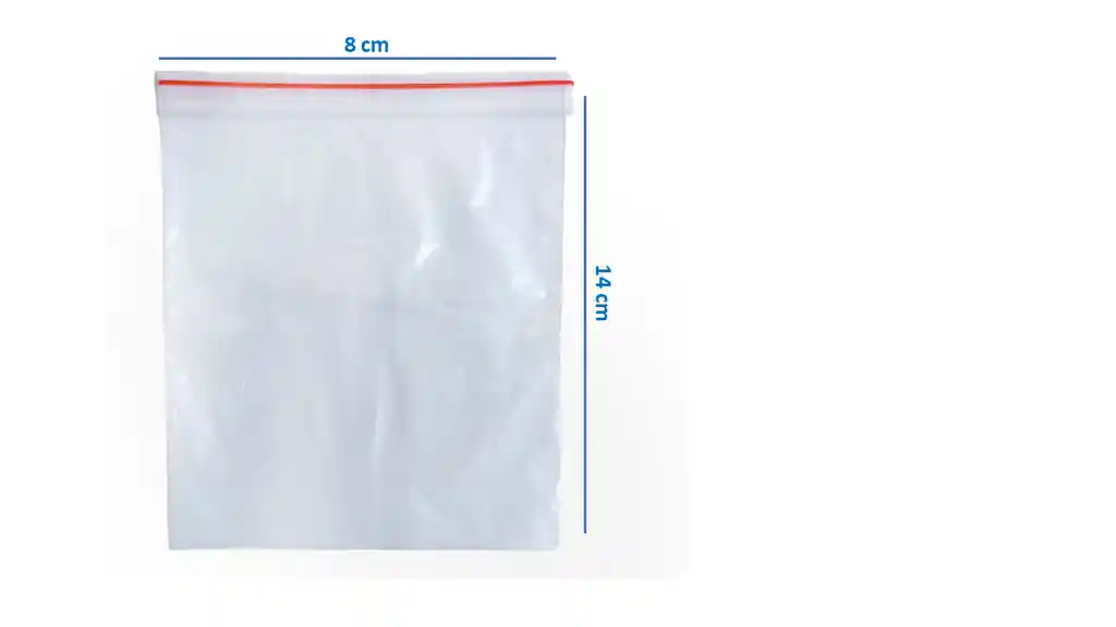 Bolsa Ziploc 14x8" Cm X100 Unds Transparente