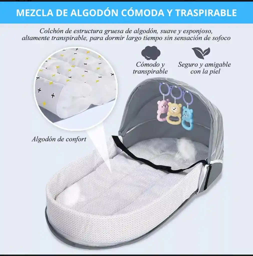 Mosquitero Moises Portátil Tipo Mochila Para Bebe Nuevo