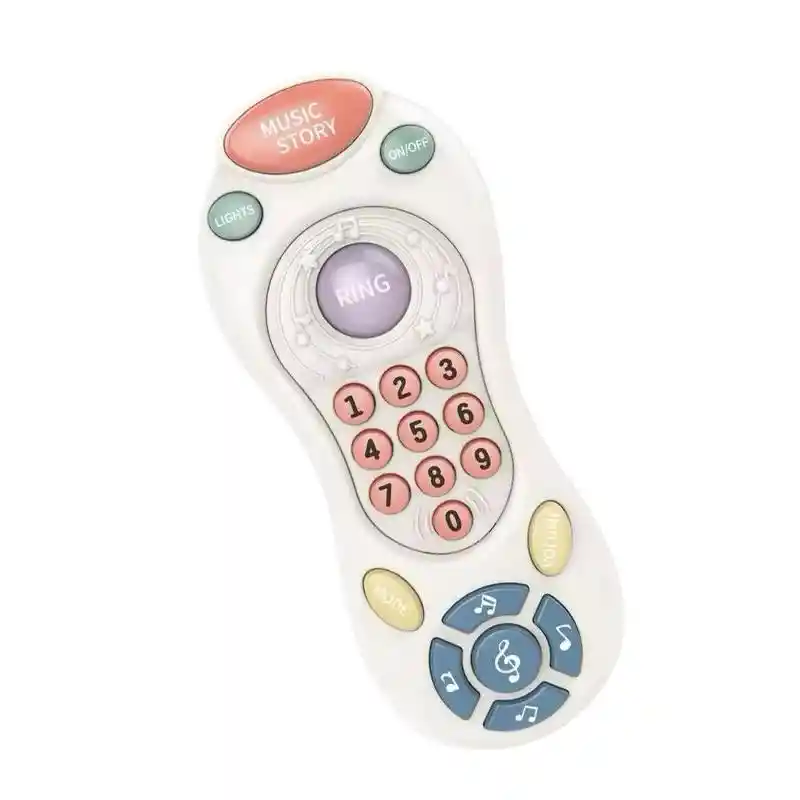 Juguete Teléfono Didáctico Con Luces Y Sonidos Blanco