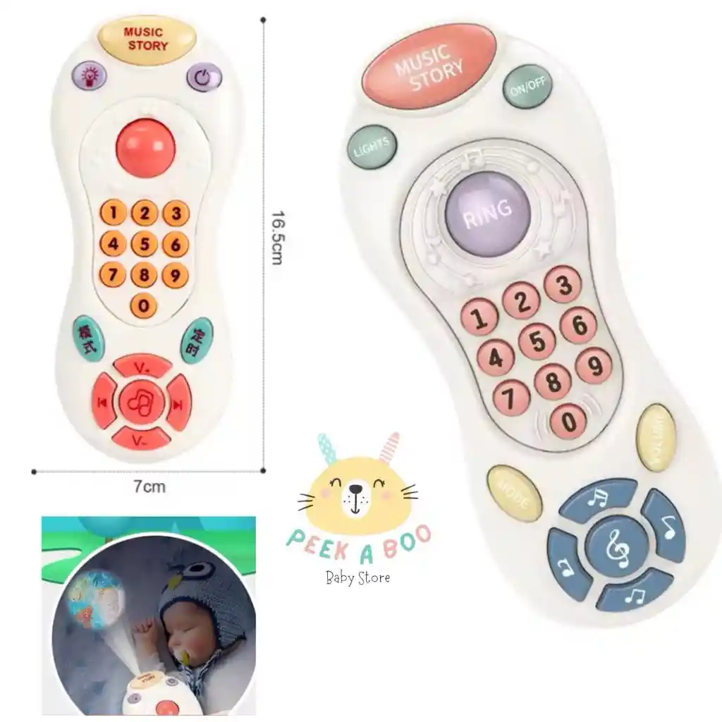 Juguete Teléfono Didáctico Con Luces Y Sonidos Blanco