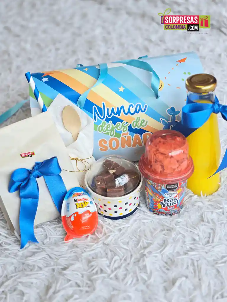 Desayuno Infantil Azul