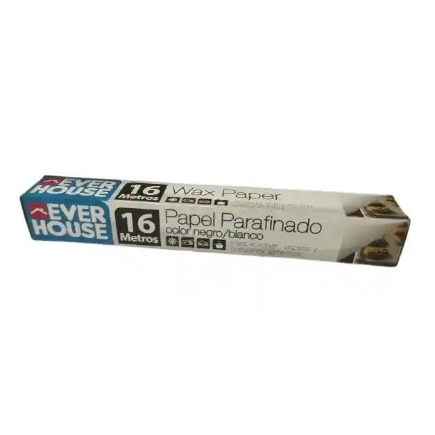 Everhouse Papel Parafinado Negro-blanco 16 Mts