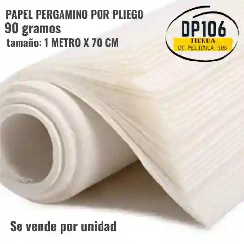Papel Pergamino Por Pliego – 90 Gramos (1 M X 70 Cm)