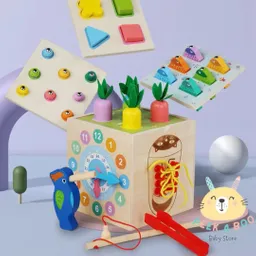 Juguete Cubo Multifuncional 7 En 1 Nuevo Para Bebes