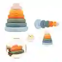 Juguete Torre De Anillos Apilable Sensorial Silicona