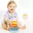 Juguete Torre De Anillos Apilable Sensorial Silicona