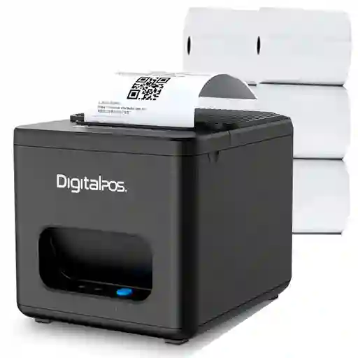 Impresora Termica Digital Pos E200i 80mm Usb / Red + Papel Termico X 6