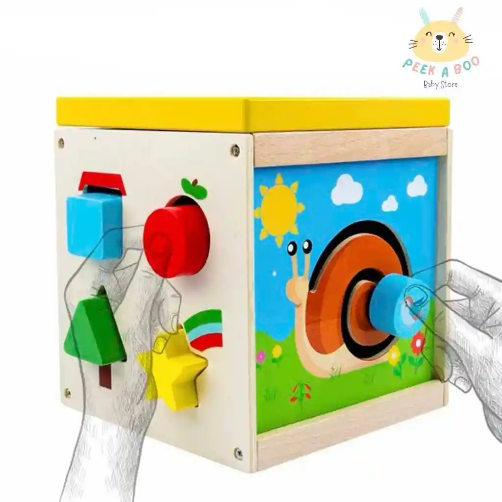 Cubito Montessori Sensorial Para Bebe Nuevo