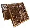 Caja De Madera Cuadrada Decorativa 3