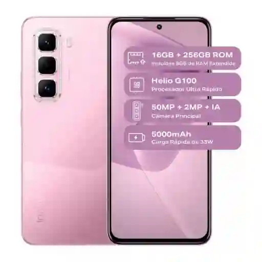 Celular Infinix Hot 50 Pro 256 Gb 8+8 Ram 4g Rosa