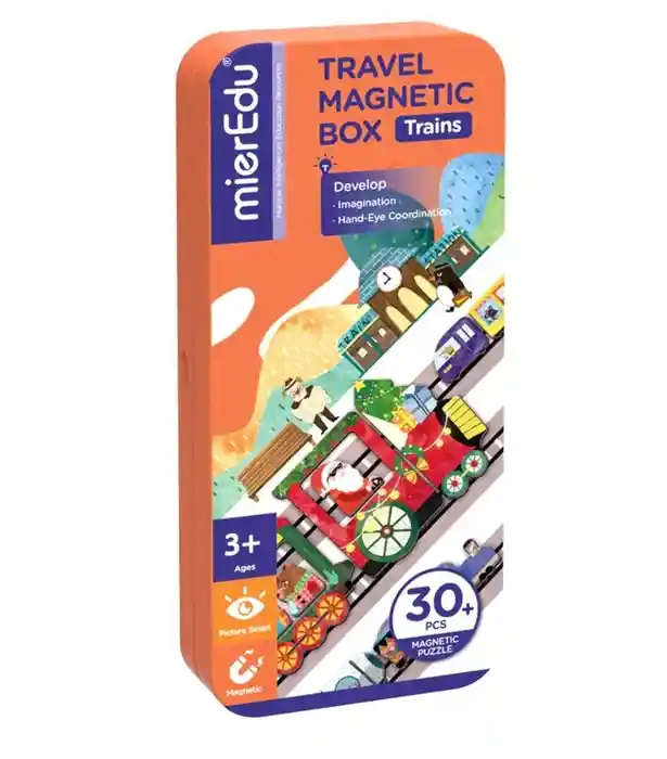 Juego Didáctico Puzzle Tren Magnéticos Para Niños