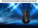Mouse Óptico Con Conexión Usb, Diseño Ergonómico De Tamaño Completo, 3 Botones Funcionales Y Sensor De 1200 Dpi Para Un Control Preciso Y Cómodo