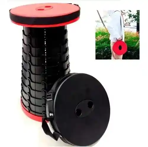 Silla Plegable Redonda Butaca Retráctil Resistente Camping