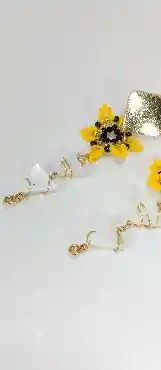 Arete Flor Combinado
