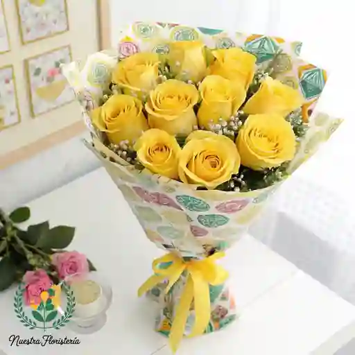 Rosa Amarilla X12
