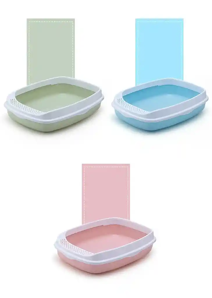 Arenera Para Gato Sencilla Con Pala Colores Surtidos