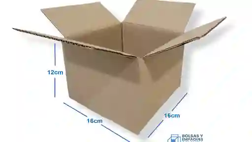 Combo X 12 Cajas De Carton 16x16x12 Cm