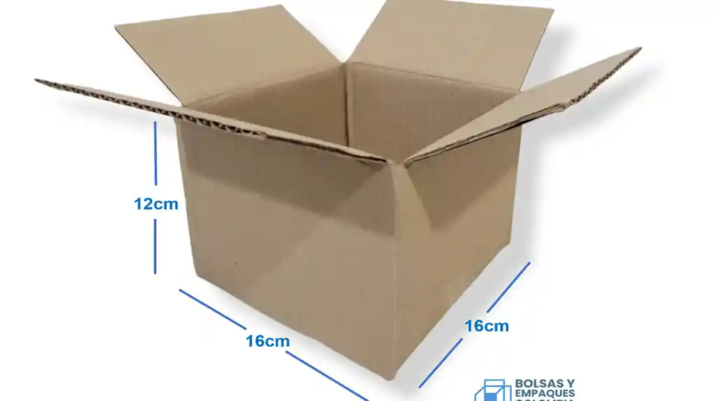 Combo X 12 Cajas De Carton 16x16x12 Cm