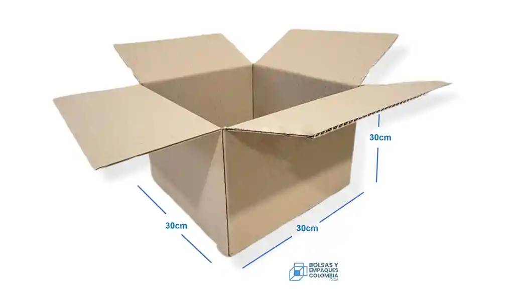 Combo X 12 Cajas De Carton 30x30x30 Cm