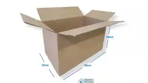 Combo X 12 Cajas De Carton 50x30x30 Cm