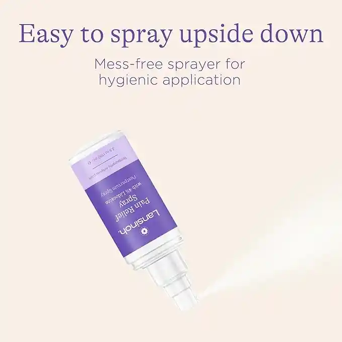 Lansinoh Spray Perineal De Lidocaína Al 4%, Alivio Del Dolor Para El Cuidado Posparto, 3.5 Onzas