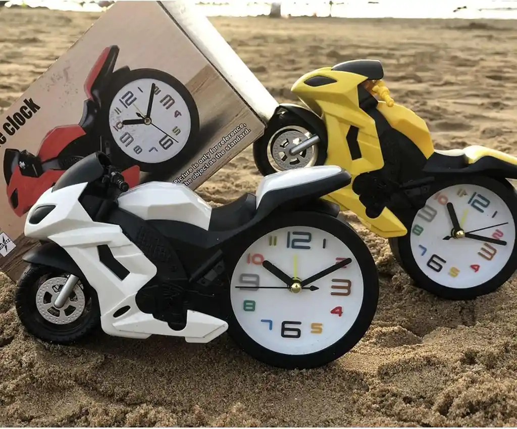 Reloj Despertador Con Forma De Motocicleta