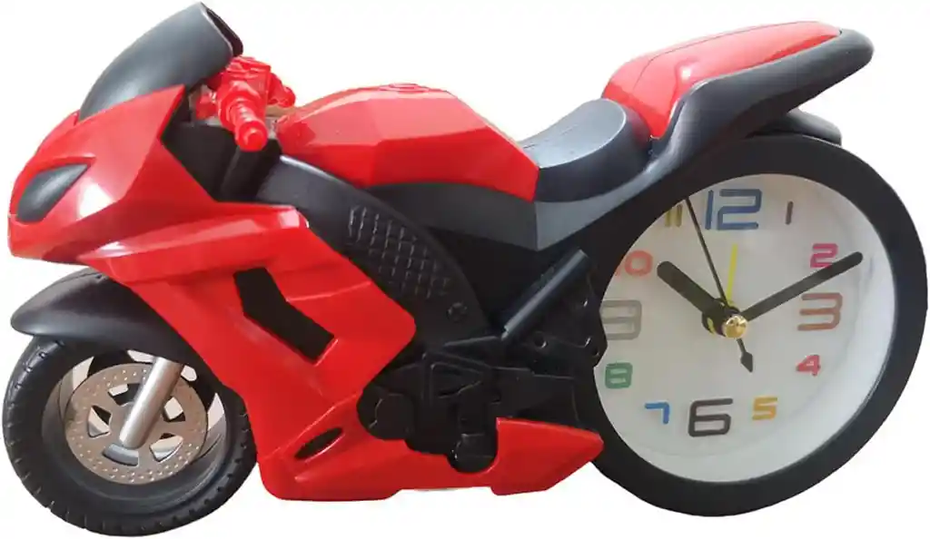 Reloj Despertador Con Forma De Motocicleta
