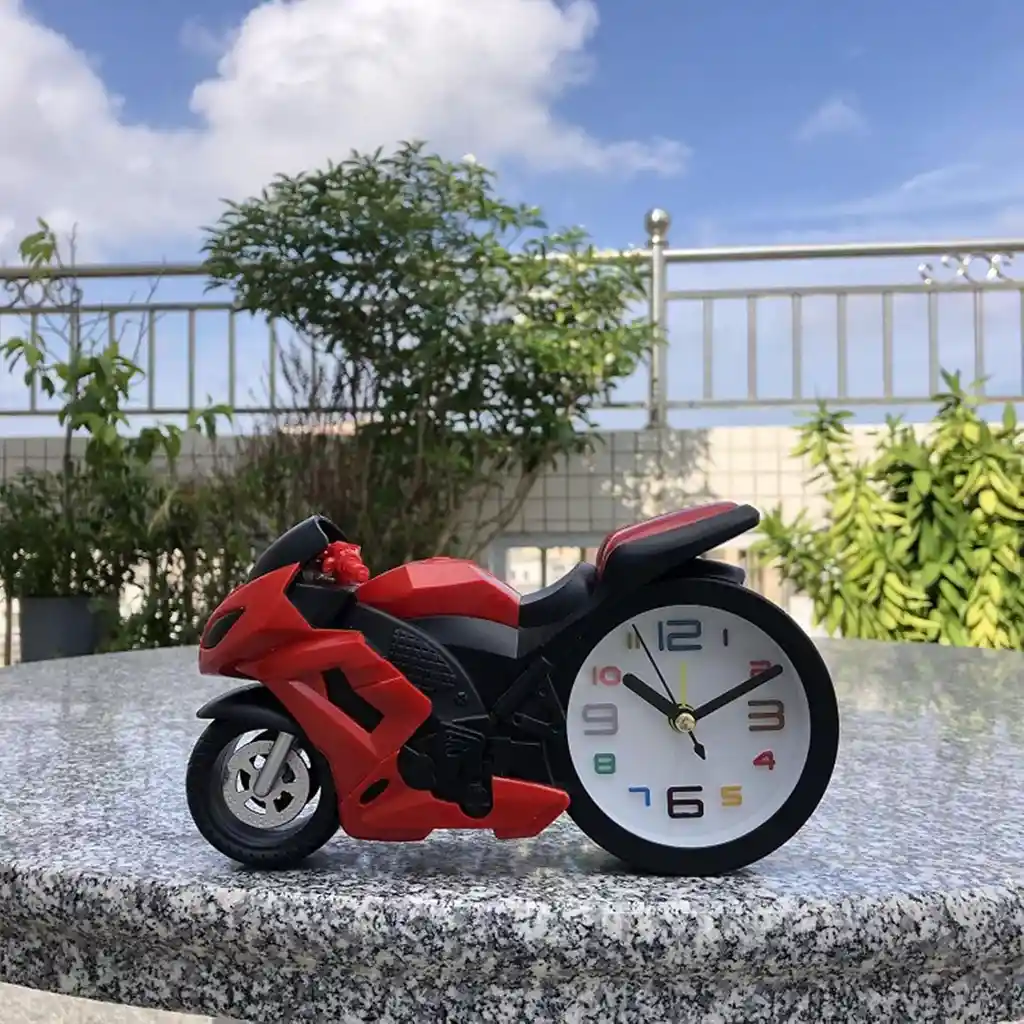 Reloj Despertador Con Forma De Motocicleta