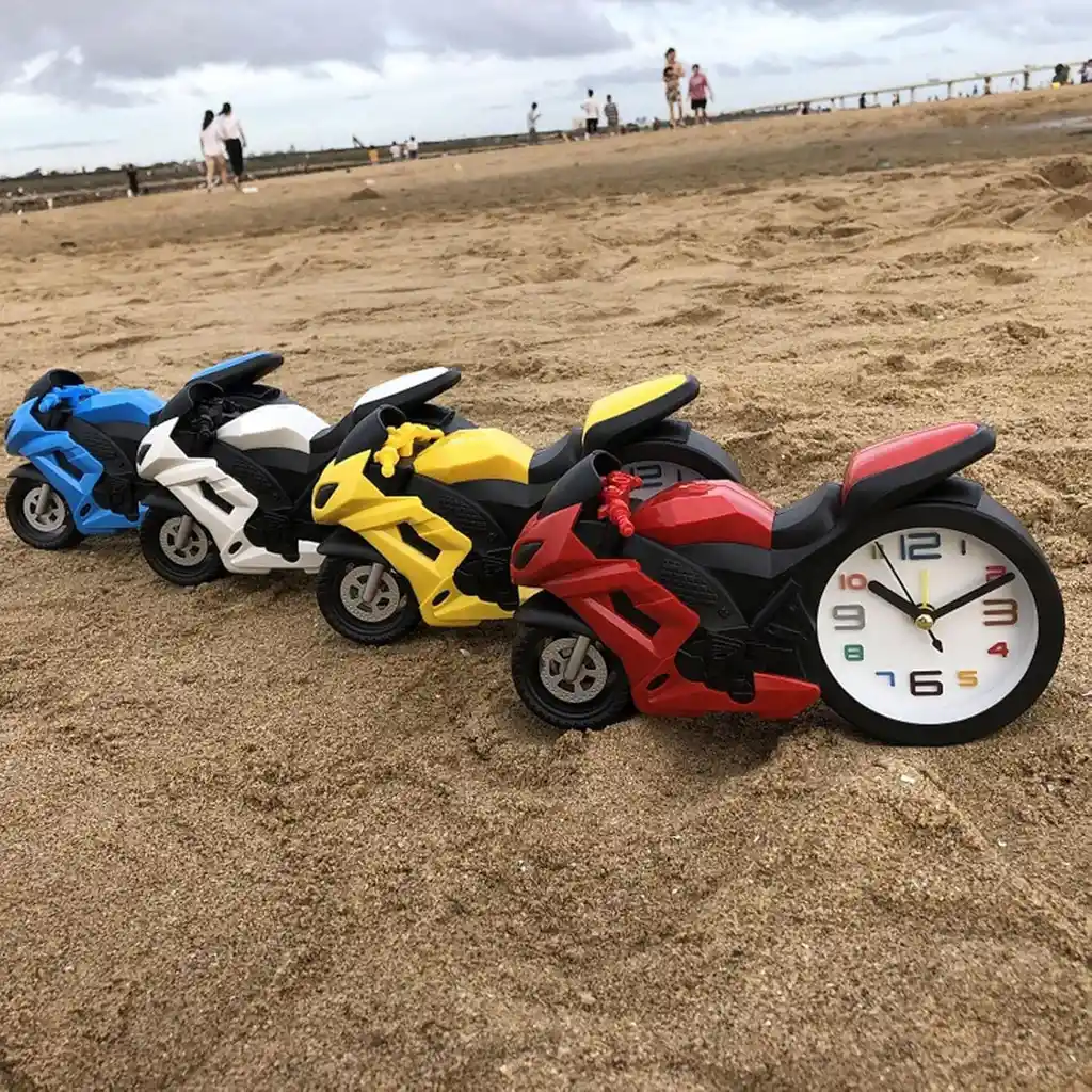 Reloj Despertador Con Forma De Motocicleta