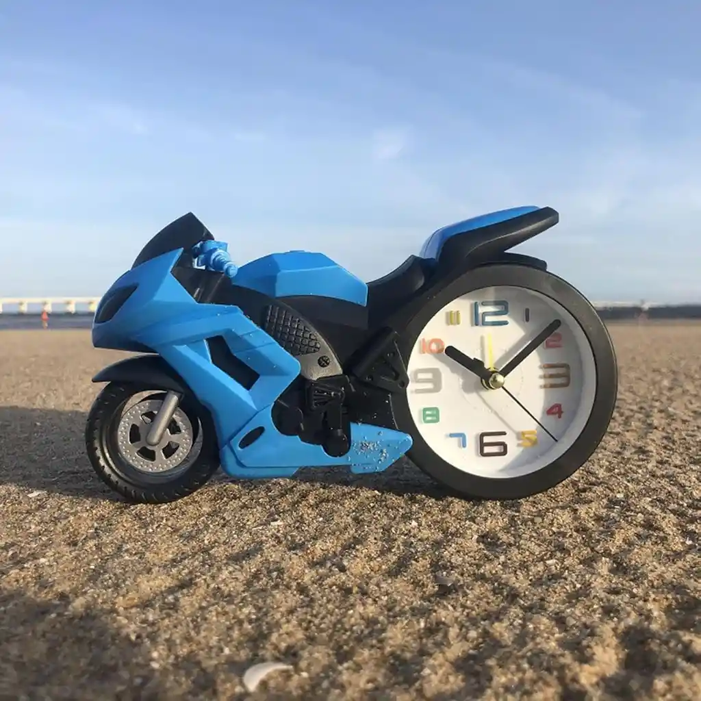 Reloj Despertador Con Forma De Motocicleta