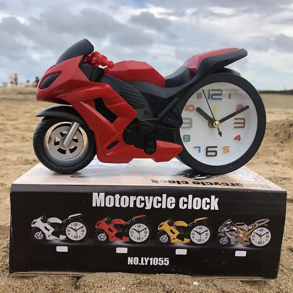 Reloj Despertador Con Forma De Motocicleta