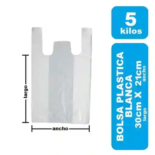Bolsa Manigueta Blanca 5 Kg X 70und