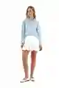 Blusa Sole Azul Claro Talla Xs Mercedes Campuzano