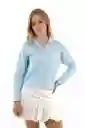 Blusa Sole Azul Claro Talla Xs Mercedes Campuzano