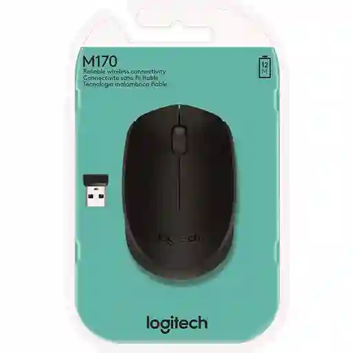 Logitech Mouse M170 Negro Inalambrico