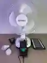 Abanico Recargable Con Panel Solar