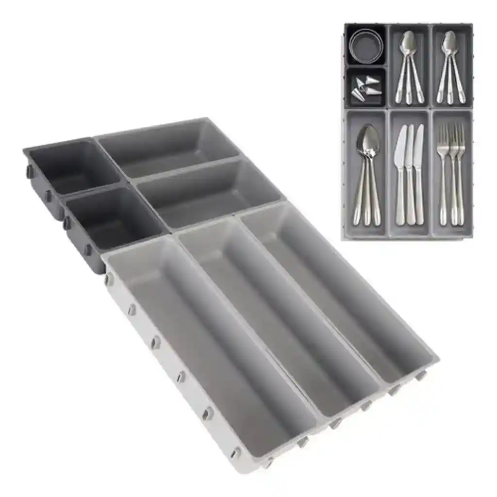 Organizador De Cajones Para Cubiertos Plástico Resistente