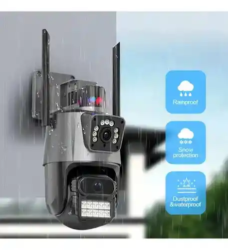 Camara Domo Wifi Doble Lente Full Hd Con Alarma Seguimiento Hlc Camara Exterior 4gr