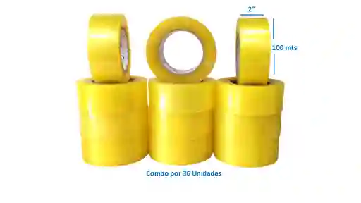 Combo Cinta Ancha De 2” X 100 Mts Transparente