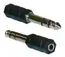 Convertidor Jack 3.5mm A Plug 6.3mm Stereo