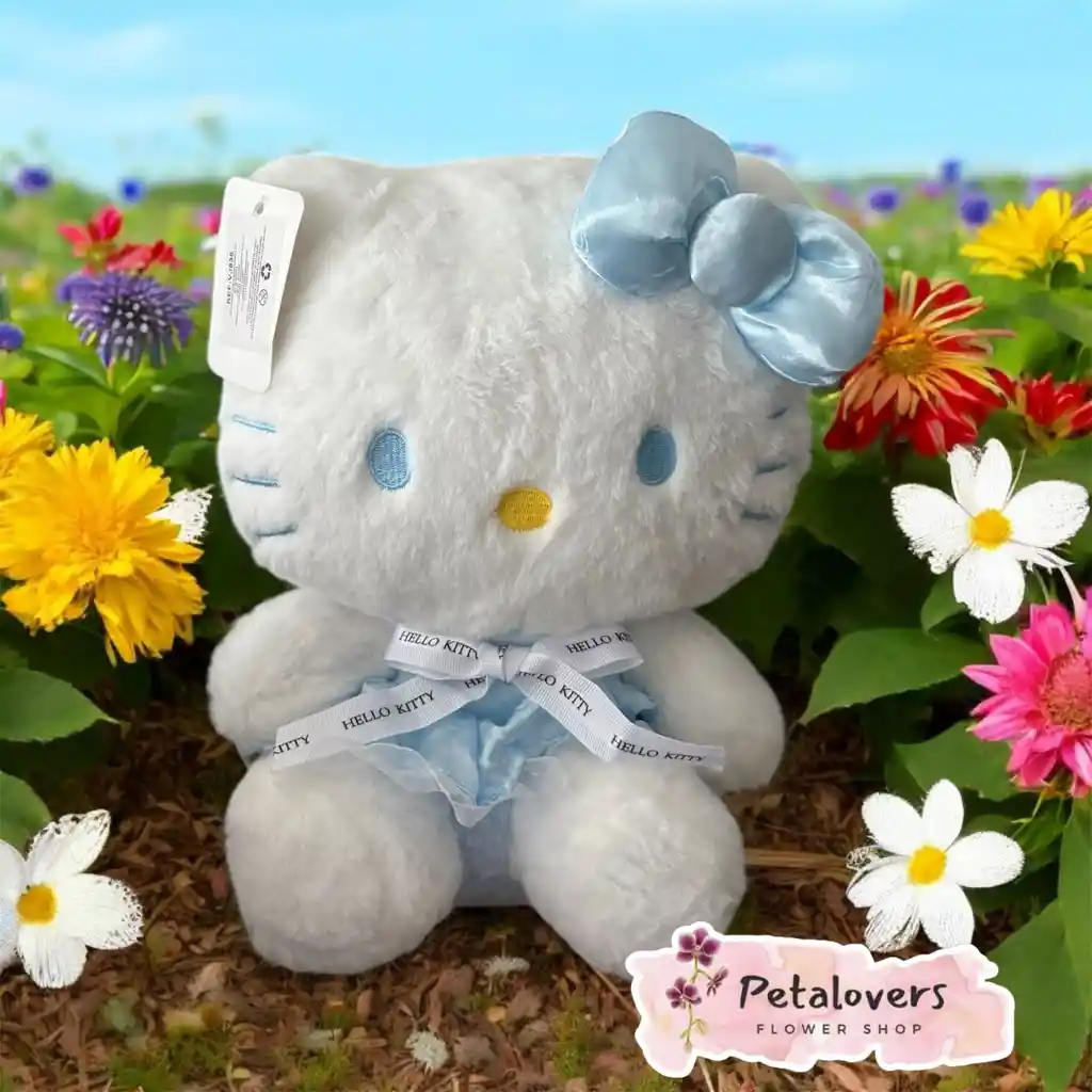 Peluche Hello Kitty Azul Dia De La Madre