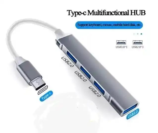 Hub Multipuerto Tipo C A Usb