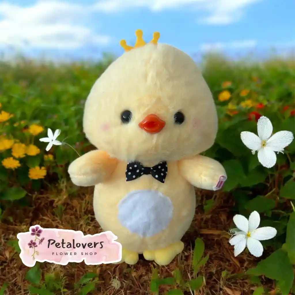 Peluche Pollo Con Corbatín Dia De La Madre