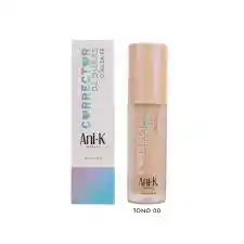 Corrector Anik Tono 00 – Cobertura Perfecta, Acabado Natural