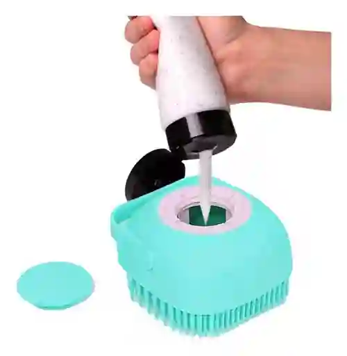 Dispensador Para Baño De Mascotas Color Azul