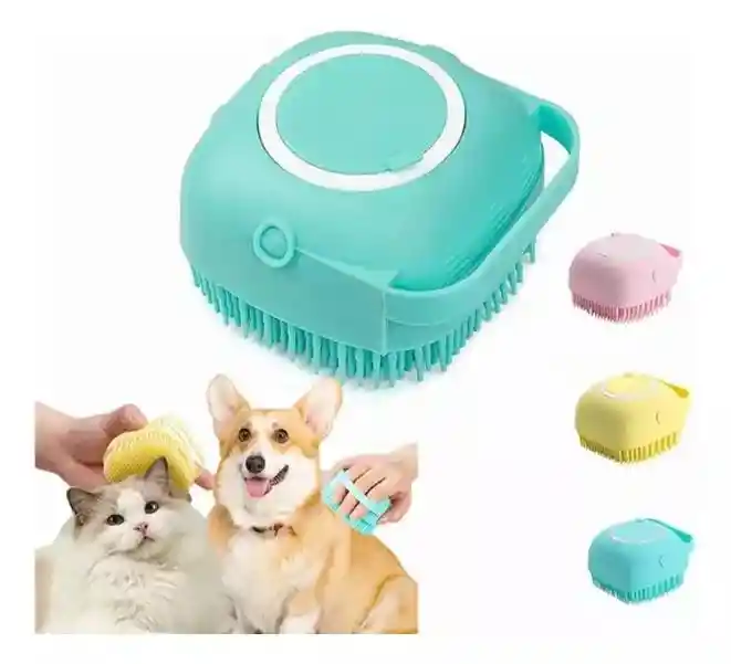 Dispensador Para Baño De Mascotas Color Azul